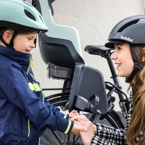 Seggiolino per bicicletta bobike Go Maxi Reclining System 1P marshmallow mint