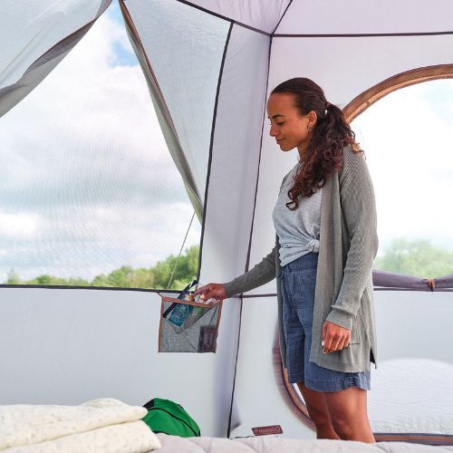 Coleman Octagon 8 Nuova tenda da campeggio grigia per 8 persone