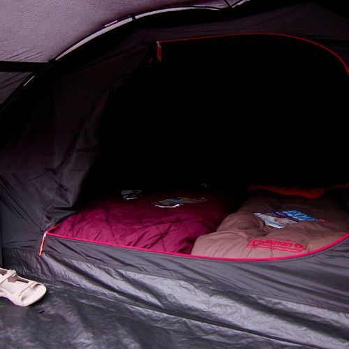 Tenda da campeggio per 3 persone Coleman The Blackout rosso/nero