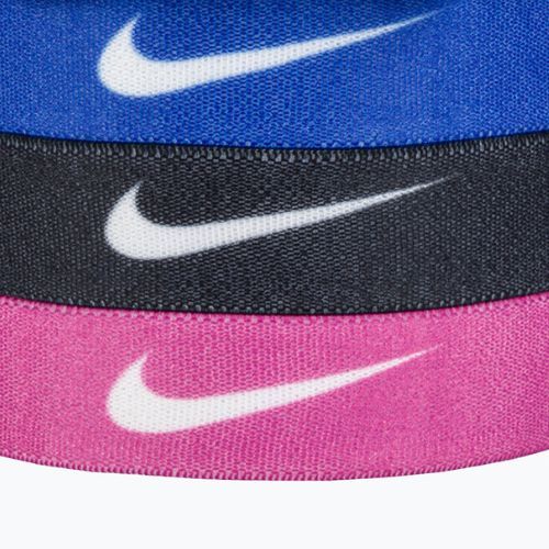 Elastici per capelli misti Nike con custodia 6 pezzi nero/fucsia attivo/iper royal
