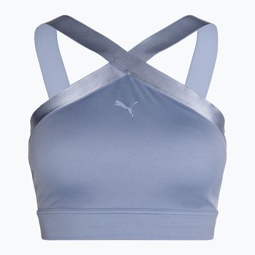 Reggiseno fitness PUMA Flawless Sculpt Mid-Impact Longline filtrato color cenere