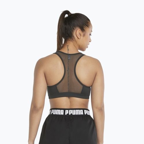 PUMA Mid Impact 4Keeps Graphic PM reggiseno fitness puma nero/bianco gatto piccolo