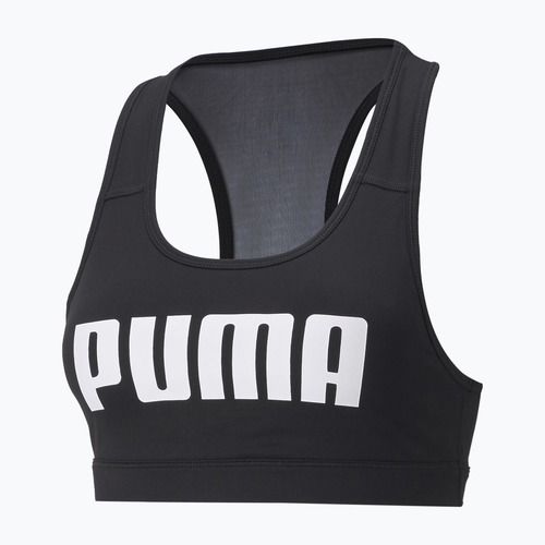 Reggiseno fitness PUMA Mid Impact 4Keeps Graphic PM puma nero/bianco puma