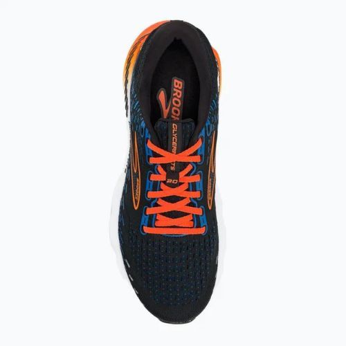 Scarpe da corsa da uomo Brooks Glycerin GTS 20 nero/blu classico/arancio