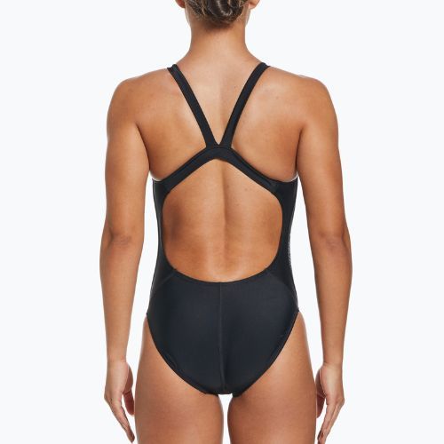 Costume intero da donna Nike Logo Tape Fastback nero