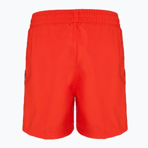 Pantaloncini da bagno Nike Logo Tape 4'' Volley da bambino rosso picante