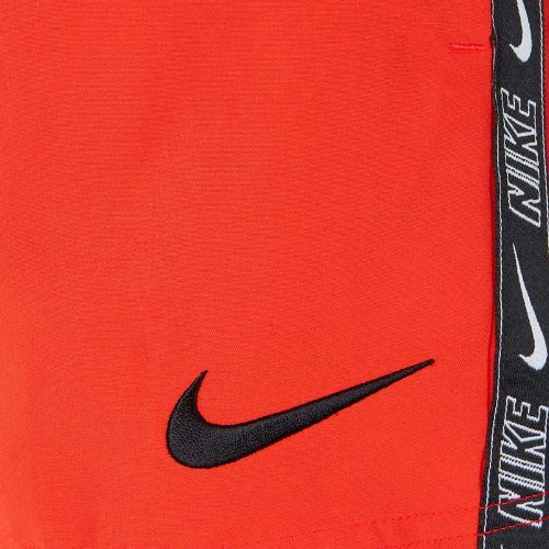 Pantaloncini da bagno Nike Logo Tape 4'' Volley da bambino rosso picante
