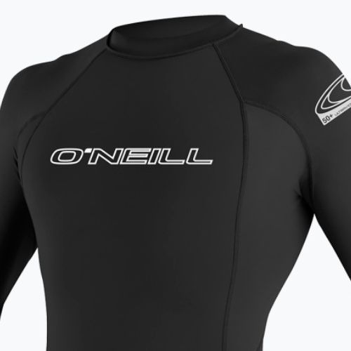 O'Neill Basic Skins Rash Guard da uomo per il nuoto a maniche lunghe nero