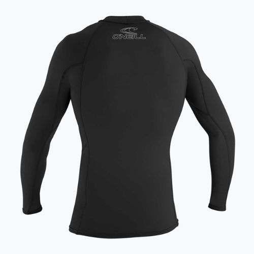 O'Neill Basic Skins Rash Guard da uomo per il nuoto a maniche lunghe nero