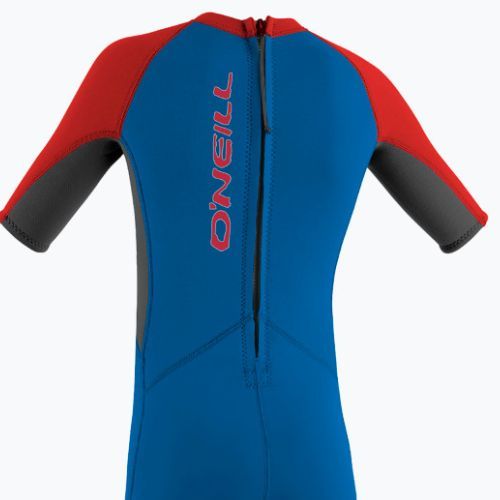 O'Neilller Reactor-2 2 mm Back Zip S/S oceano/grafite/rosso schiuma da nuoto per bambini
