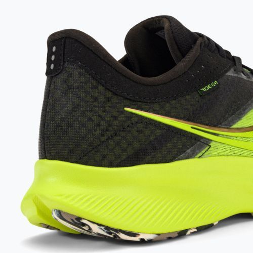 Scarpe da corsa Saucony Ride 16 da uomo, citron/nero