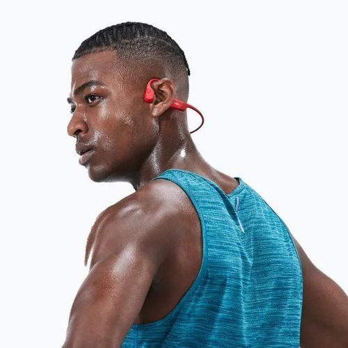 Cuffie wireless rosse Shokz OpenRun