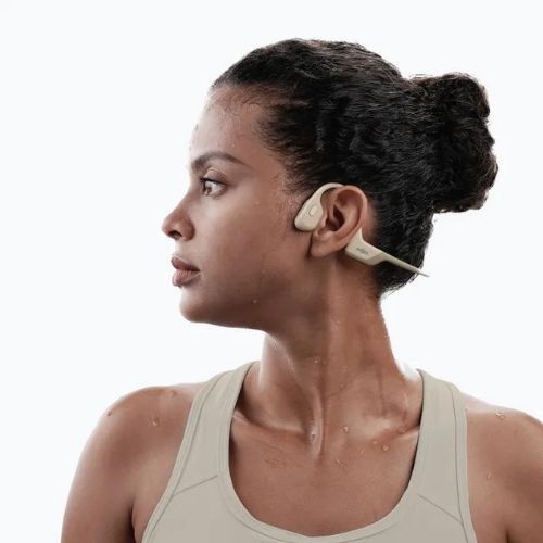 Cuffie wireless Shokz OpenRun Pro beige
