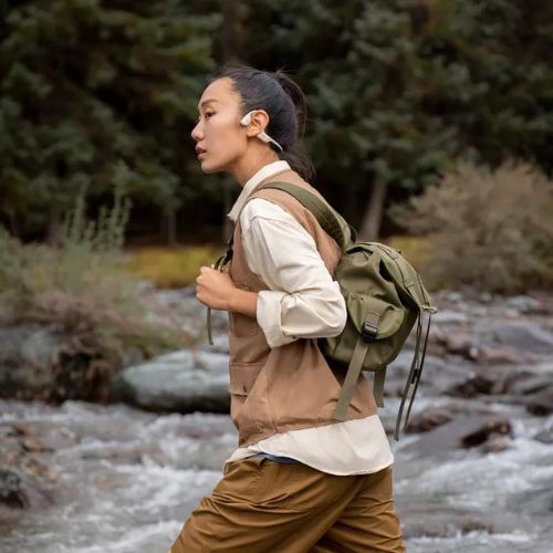 Cuffie wireless Shokz OpenRun Pro Mini beige