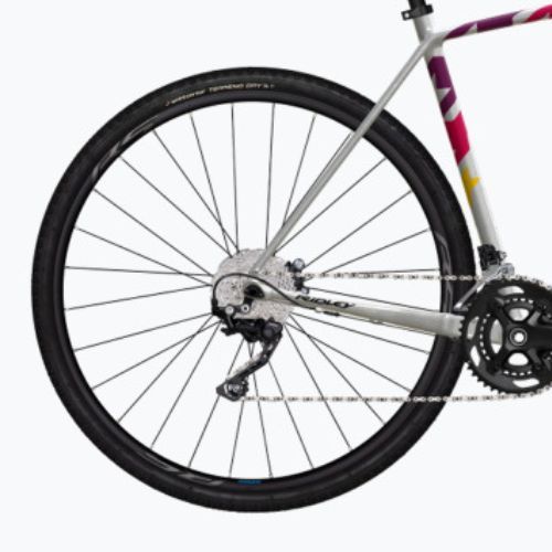 Ridley Kanzo A GRX400 2x argento/nero/viola/rosso/giallo bici da ghiaia