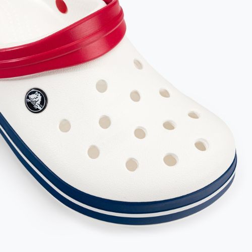Crocs Crocband infradito bianco/blu jean