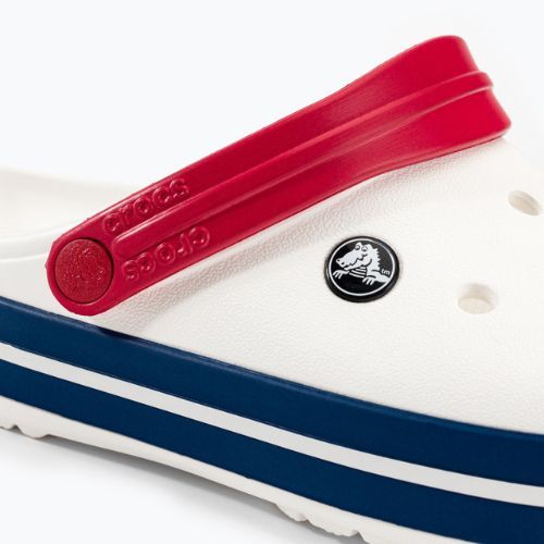 Crocs Crocband infradito bianco/blu jean