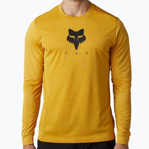Maniche lunghe ciclismo uomo Fox Racing Ranger Tru Dri daffodil