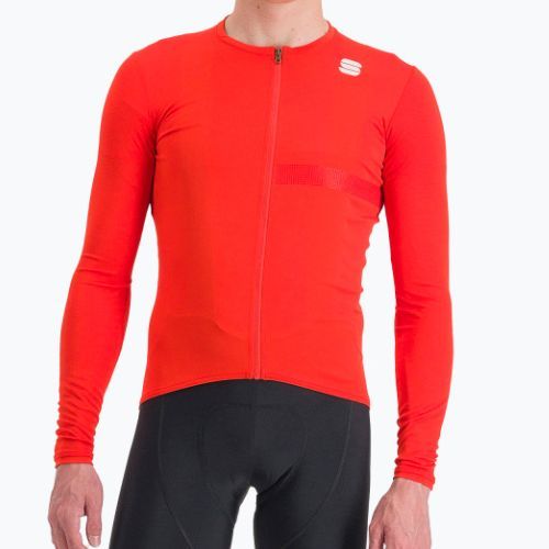 Sportful Matchy Uomo manica lunga da ciclismo rosso peperoncino