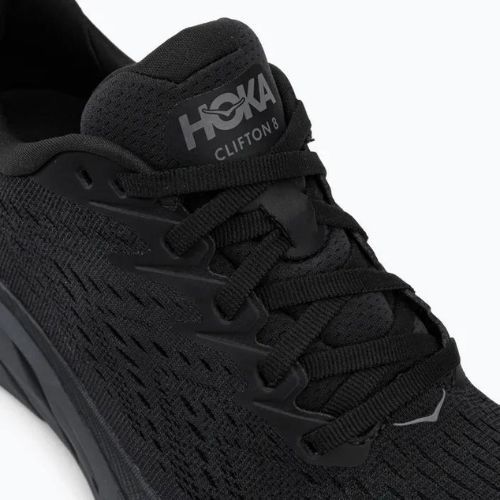 Scarpe da corsa da uomo HOKA Clifton 8 nero/nero