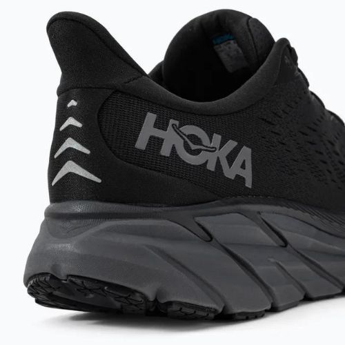 Scarpe da corsa da uomo HOKA Clifton 8 nero/nero