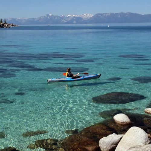 Advanced Elements AdvancedFrame Expedition TM Elite blu oceano kayak gonfiabile per 1 persona