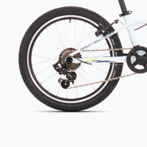 Bicicletta da bambino Superior RACER XC 20 bianco/blu/giallo lucido