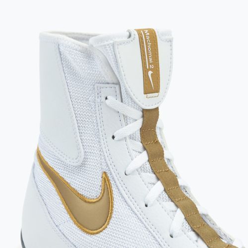 Scarpe da boxe Nike Machomai bianco/oro