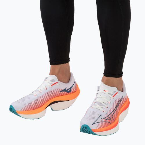 Scarpa da corsa Mizuno Wave Rebellion Pro bianco-arancio J1GC231701