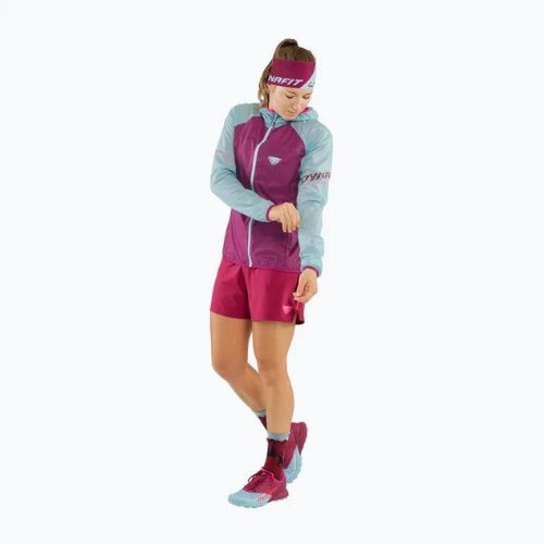 Giacca da corsa DYNAFIT Alpine Wind 2 da donna, blu marino/rosso barbabietola