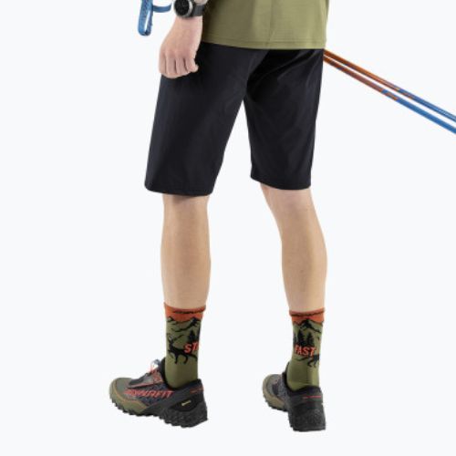 Pantaloncini da trekking DYNAFIT Transalper Hybrid da uomo, nero out