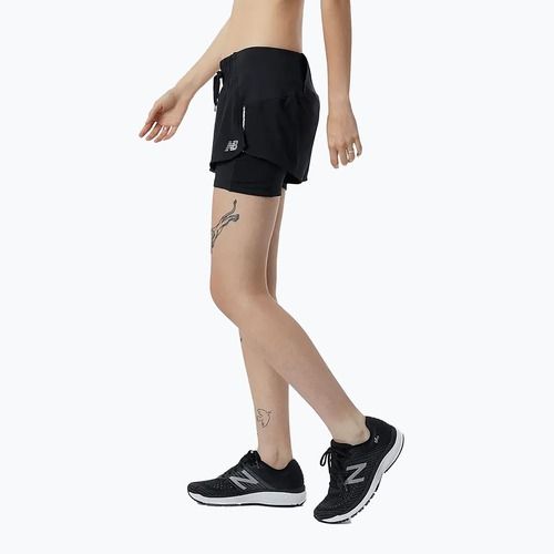Pantaloncini da corsa New Balance Impact Run 2In1 da donna, nero