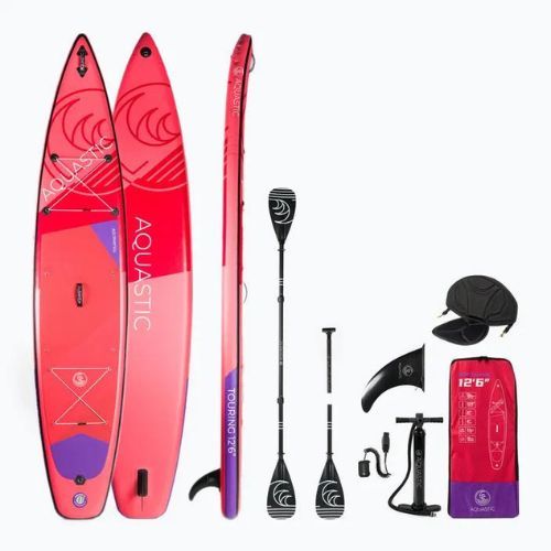 Tavola SUP AQUASTIC Touring 12'6" rossa