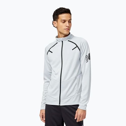 Felpa da calcio da uomo New Balance Tenacity Football Training Track alluminio chiaro