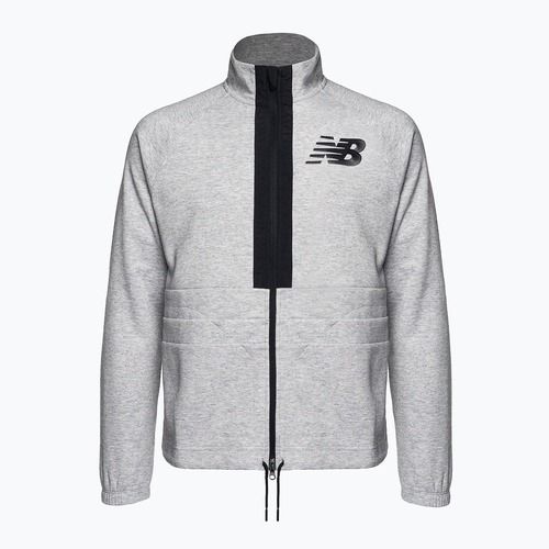 Giacca da allenamento New Balance Uni-Ssentials Moments grigio spinnex
