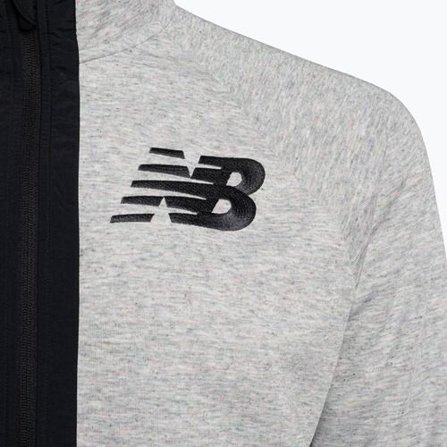 Giacca da allenamento New Balance Uni-Ssentials Moments grigio spinnex