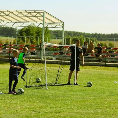Porta da calcio OneTeam Flex 300 x 200 cm bianco/nero