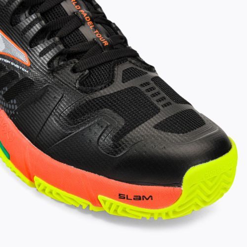 Scarpe da tennis da uomo Joma Slam P nero/arancio fluoro