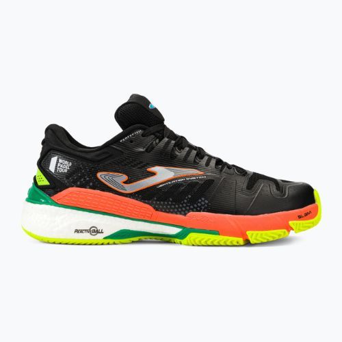 Scarpe da tennis da uomo Joma Slam P nero/arancio fluoro