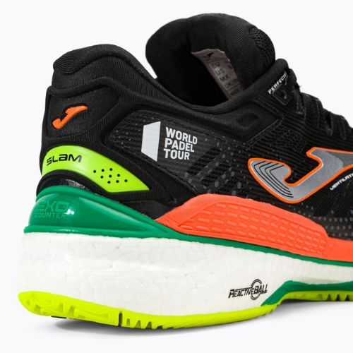 Scarpe da tennis da uomo Joma Slam P nero/arancio fluoro