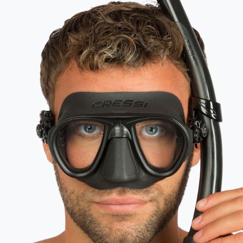 Set da immersione Cressi Calibro + Corsica nero
