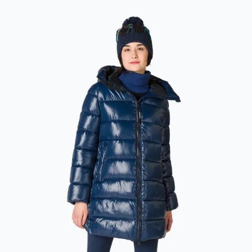 Rossignol Shiny Parka da donna in piuma d'oca marina scuro