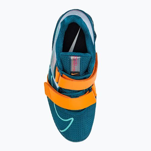 Scarpe da sollevamento pesi Nike Romaleos 4 blu/arancio