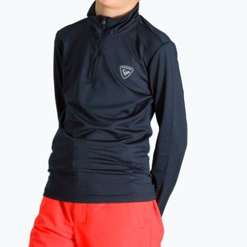 Rossignol Boy 1/2 Zip Warm Stretch felpa da bambino nera