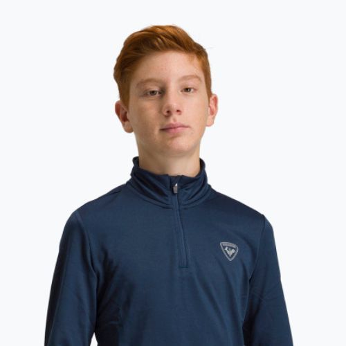 Felpa da bambino Rossignol Boy 1/2 Zip Warm Stretch navy scuro