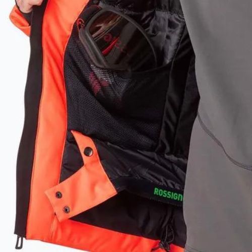 Giacca da sci Rossignol Hero All Speed da uomo rosso neon