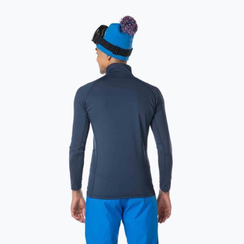 Rossignol Classique 1/2 Zip manica lunga termica da uomo, blu scuro