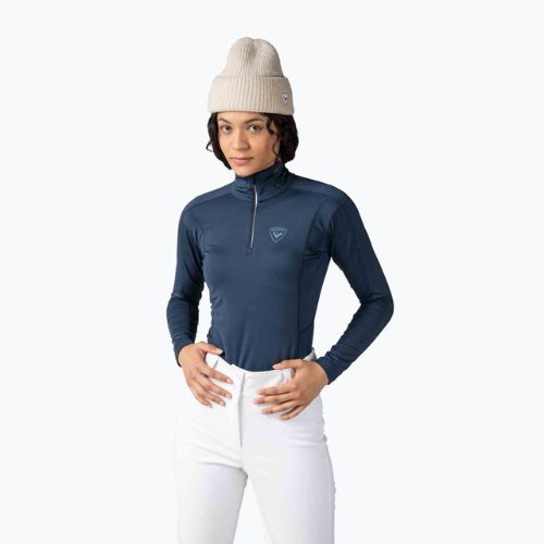 Maglia termica da donna Rossignol Classique 1/2 Zip dark navy