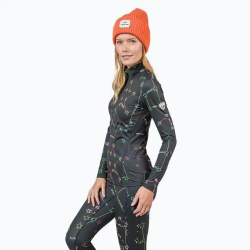 Maglia termica da donna Rossignol Booster 1/2 Zip Top 100 black