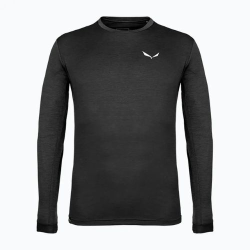 Maniche lunghe trekking da uomo Salewa Puez Melange Dry black out melange
